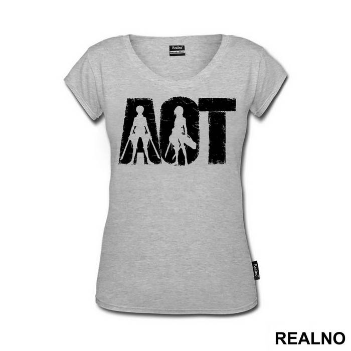 Logo - Attack on Titan - AOT - Majica