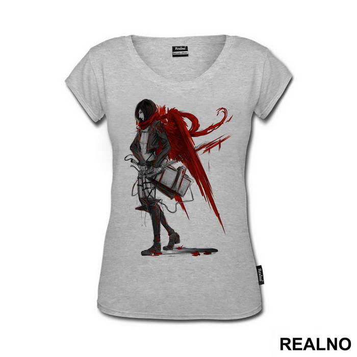 Mikasa Ackerman And Red Wings - Attack on Titan - AOT - Majica