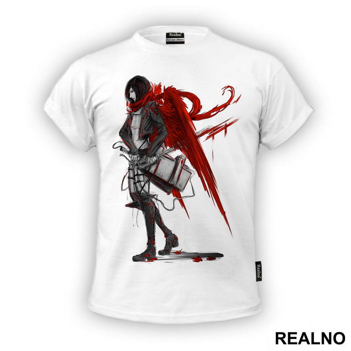 Mikasa Ackerman And Red Wings - Attack on Titan - AOT - Majica