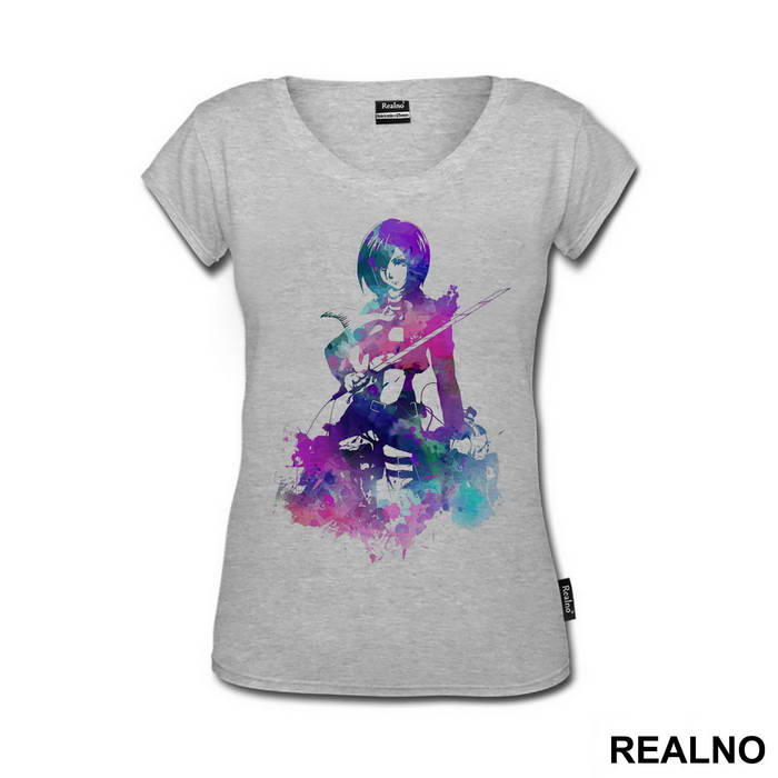 Mikasa Ackerman - Purple - Attack on Titan - AOT - Majica