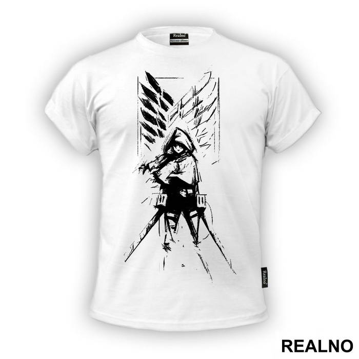 Mikasa Ackerman And Wings of Freedom - Attack on Titan - AOT - Majica