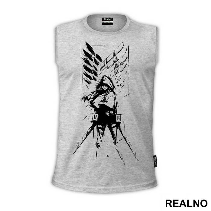 Mikasa Ackerman And Wings of Freedom - Attack on Titan - AOT - Majica
