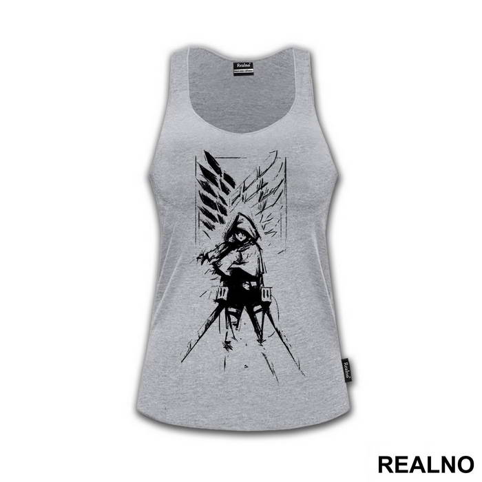 Mikasa Ackerman And Wings of Freedom - Attack on Titan - AOT - Majica