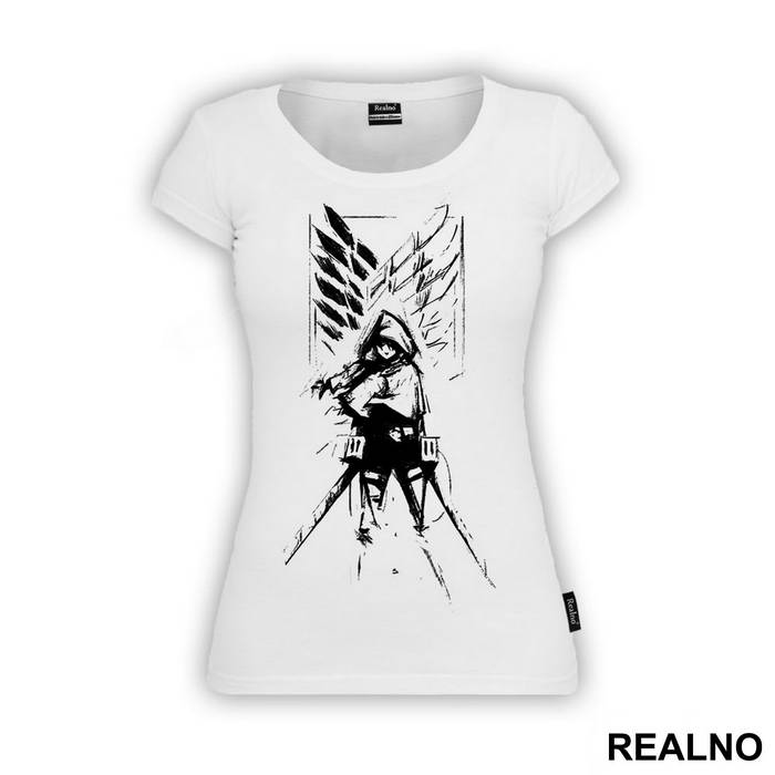 Mikasa Ackerman And Wings of Freedom - Attack on Titan - AOT - Majica