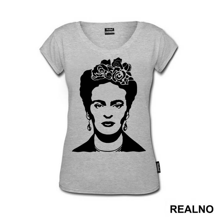 I paint self-portraits because I am so often alone, because I am the person I know best - Frida Kahlo - Majica