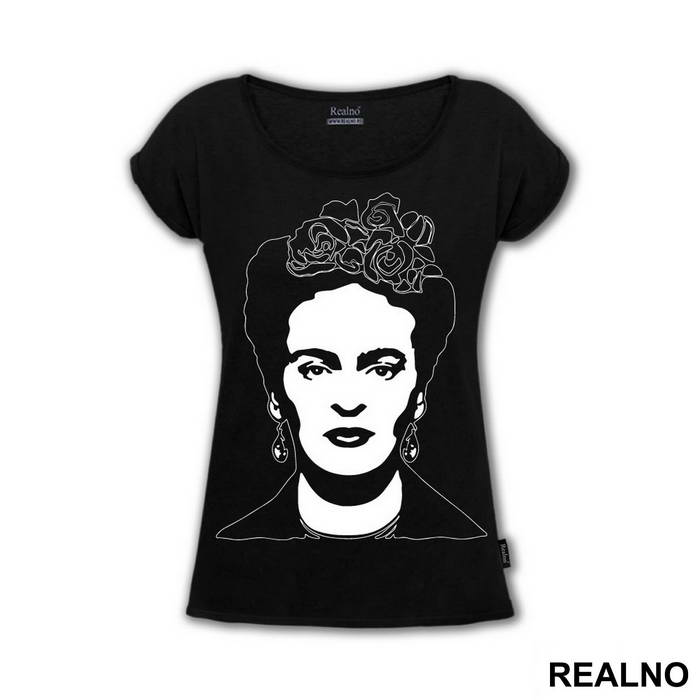I paint self-portraits because I am so often alone, because I am the person I know best - Frida Kahlo - Majica