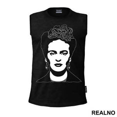 I paint self-portraits because I am so often alone, because I am the person I know best - Frida Kahlo - Majica