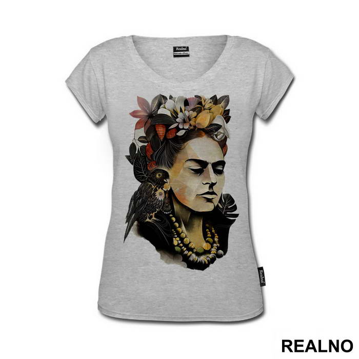 The only thing I know is that I paint because I need to, and I paint whatever passes through my head without any other consideration - Frida Kahlo - Majica