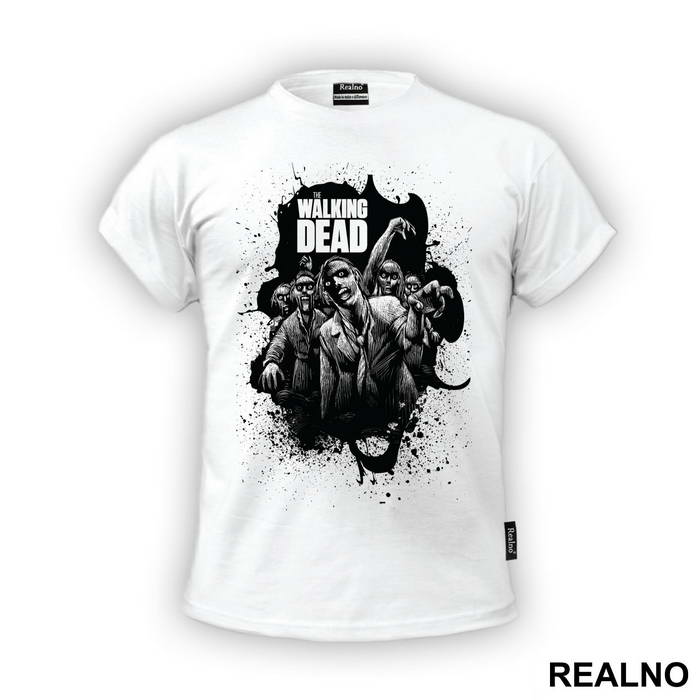 Black Splatter - The Walking Dead - Majica