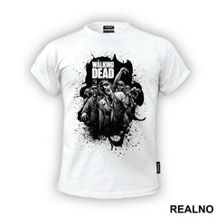 Black Splatter - The Walking Dead - Majica
