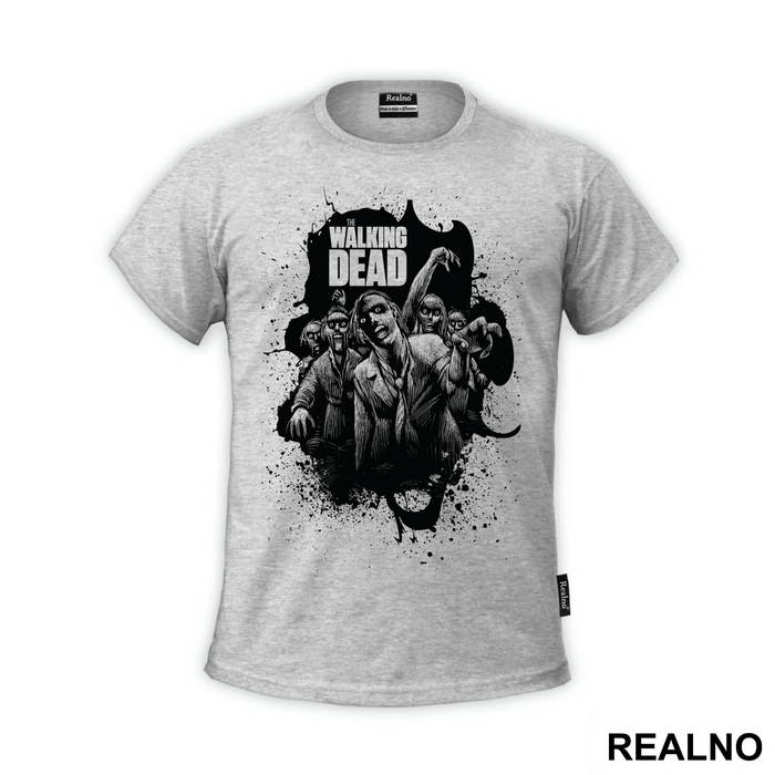 Black Splatter - The Walking Dead - Majica