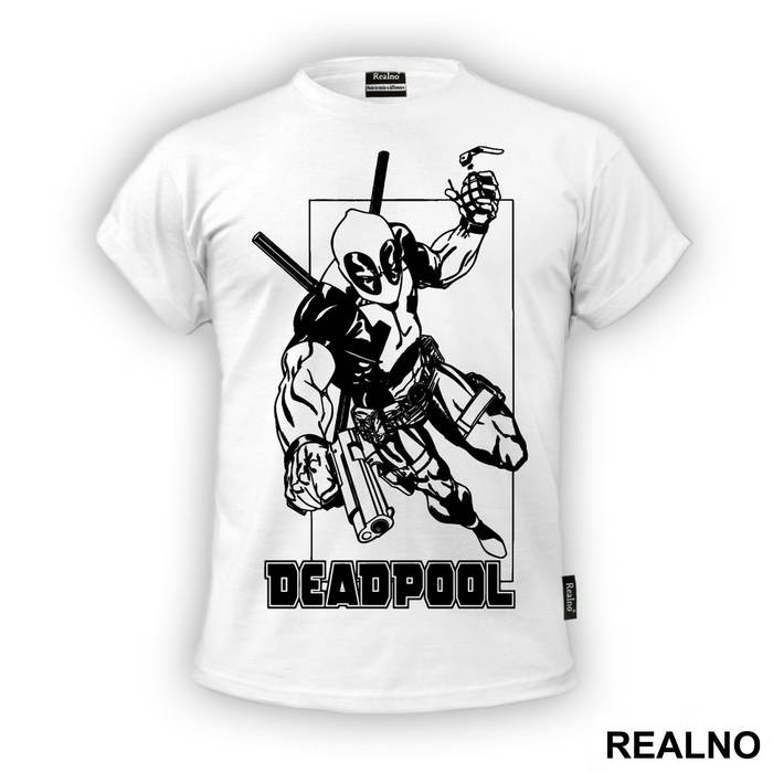 I bet this little hand will make it look really big - Deadpool - Majica