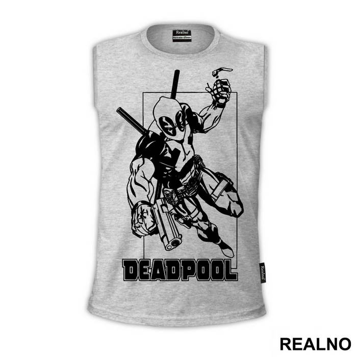 I bet this little hand will make it look really big - Deadpool - Majica