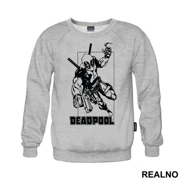 I bet this little hand will make it look really big - Deadpool - Majica