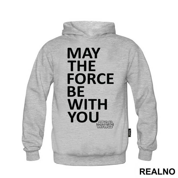 May The Force Be With You - White And Yellow - Star Wars - Majica