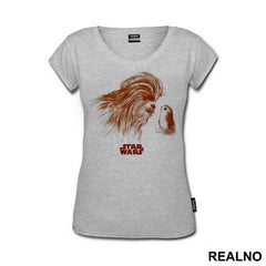 Chewbacca And The Porg - The Last Jedi - Star Wars - Majica