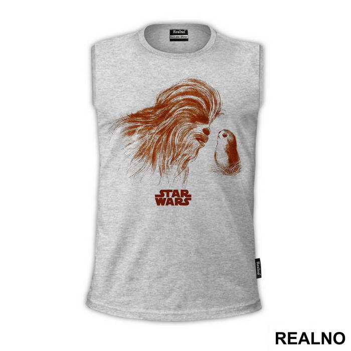 Chewbacca And The Porg - The Last Jedi - Star Wars - Majica