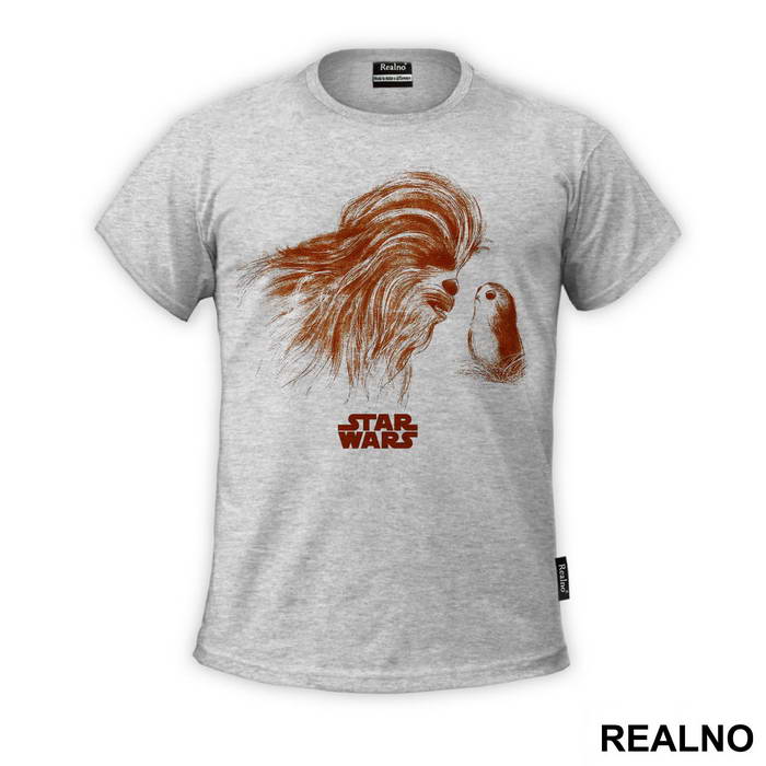 Chewbacca And The Porg - The Last Jedi - Star Wars - Majica
