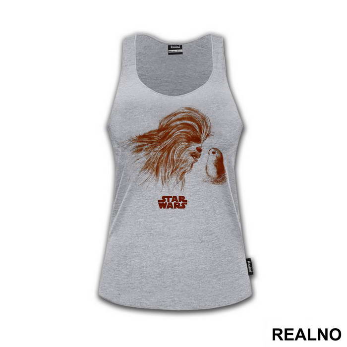 Chewbacca And The Porg - The Last Jedi - Star Wars - Majica
