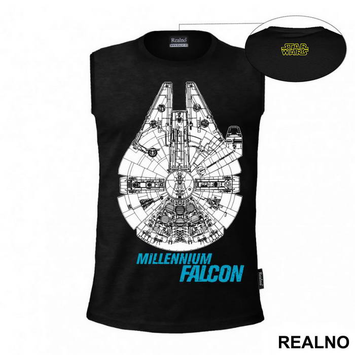 Millennium Falcon - Blue - Star Wars - Majica
