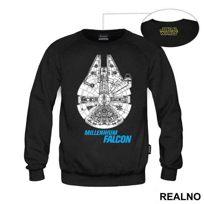 Millennium Falcon - Blue - Star Wars - Majica