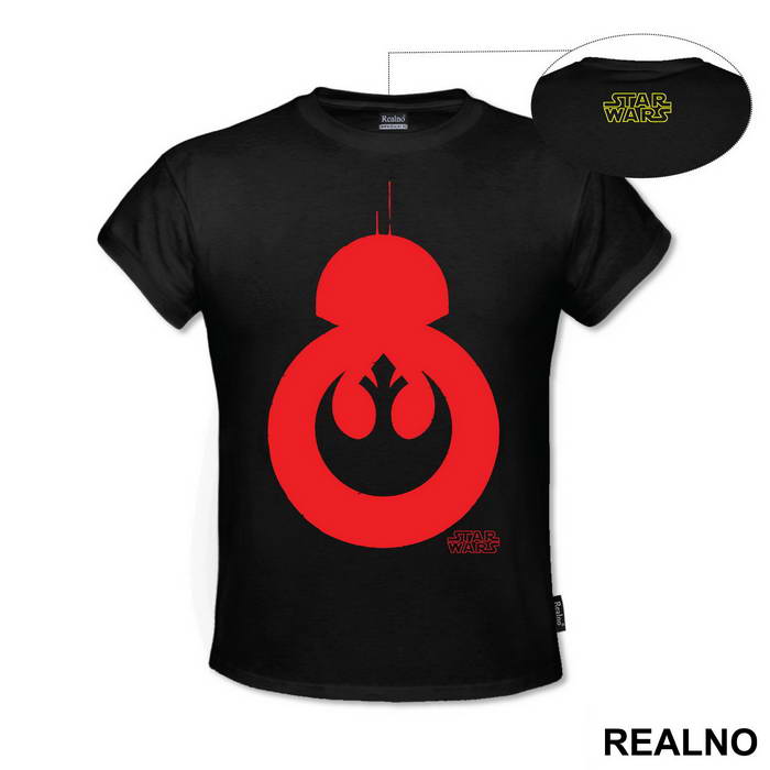 BB - 8 And Red Rebel Alliance - Star Wars - Majica