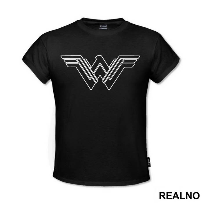 White Outline - Wonder Woman - Majica