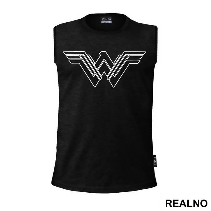 White Outline - Wonder Woman - Majica