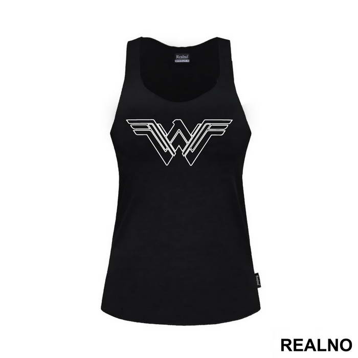 White Outline - Wonder Woman - Majica