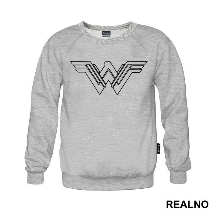 White Outline - Wonder Woman - Majica