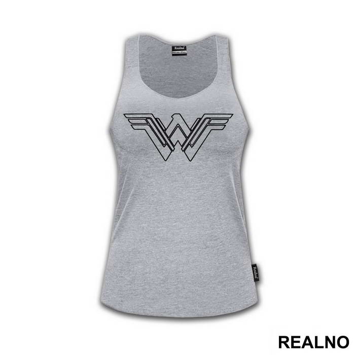 White Outline - Wonder Woman - Majica