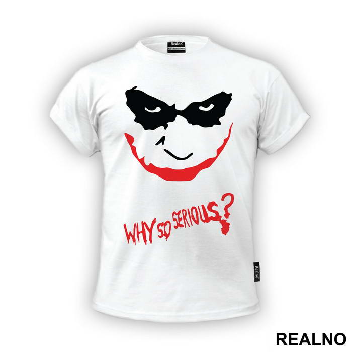 Why So Serious? Red And Black - Joker - Majica