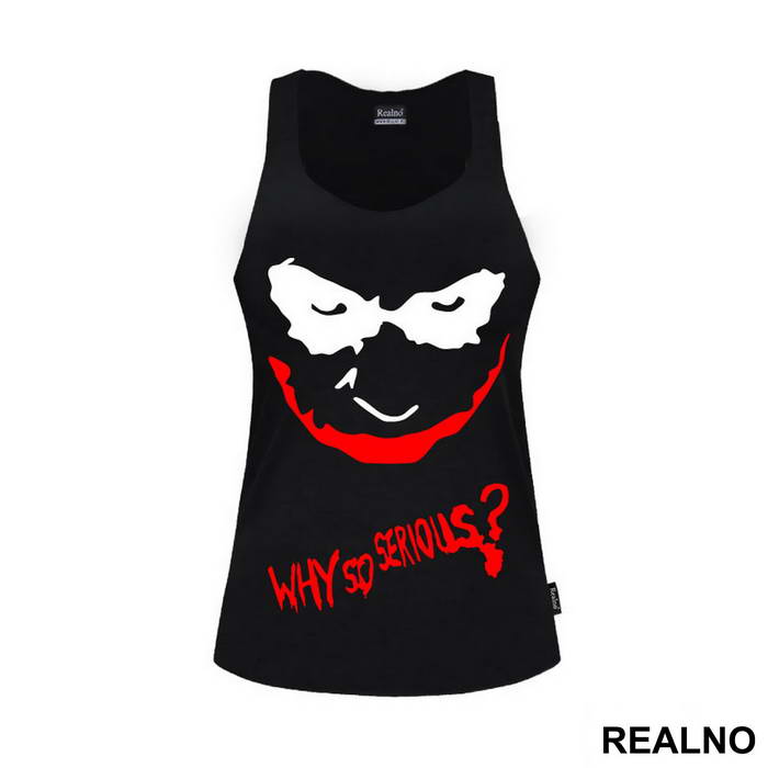 Why So Serious? Red And Black - Joker - Majica