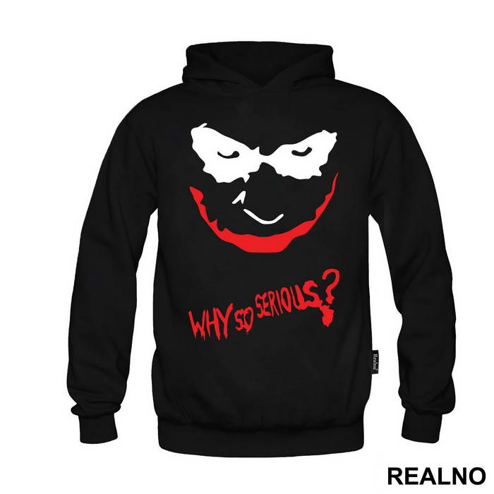 Why So Serious? Red And Black - Joker - Majica