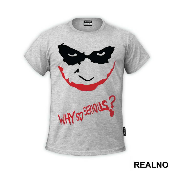 Why So Serious? Red And Black - Joker - Majica
