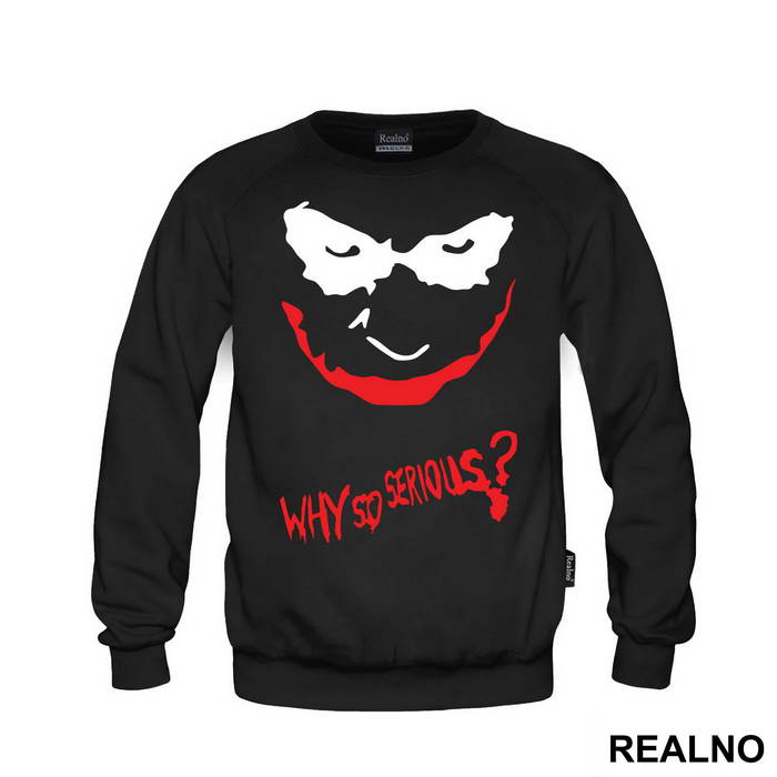 Why So Serious? Red And Black - Joker - Majica