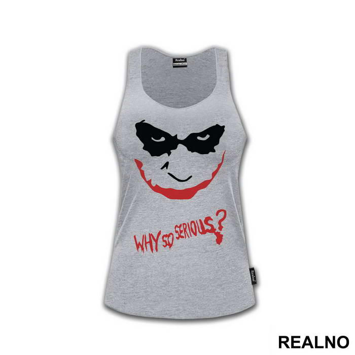 Why So Serious? Red And Black - Joker - Majica