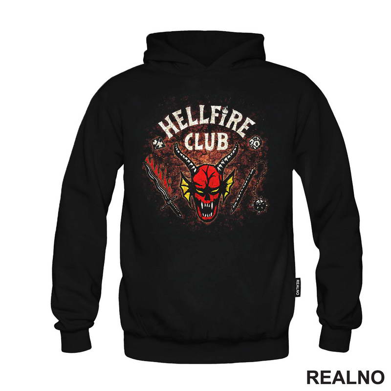 Hellfire Club - Brown - Stranger Things - Majica