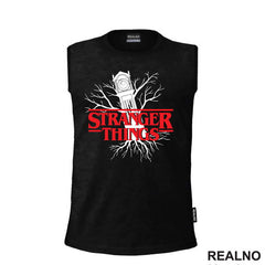 Logo And Clock - Stranger Things - Majica