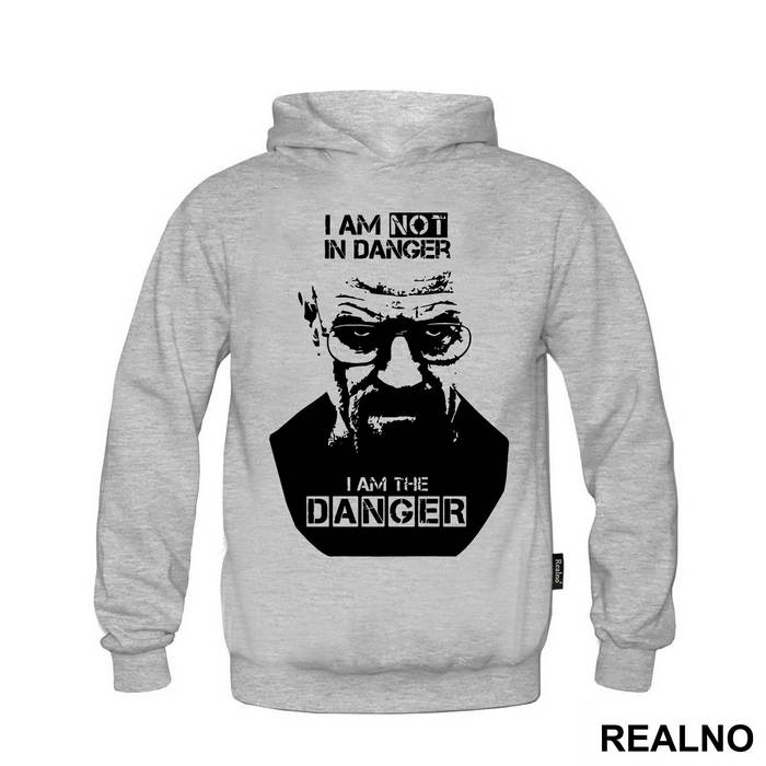 I Am Not In Danger, I'm The Danger, Black And White - Breaking Bad - Majica