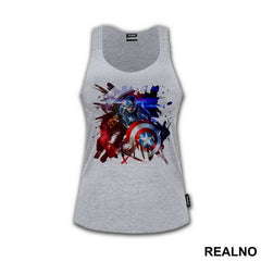 Color Splatter - Captain America - Avengers - Majica