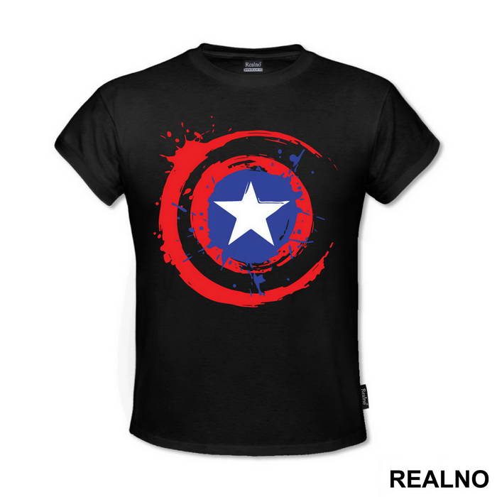 Shiled - Splashing - Captain America - Avengers - Majica