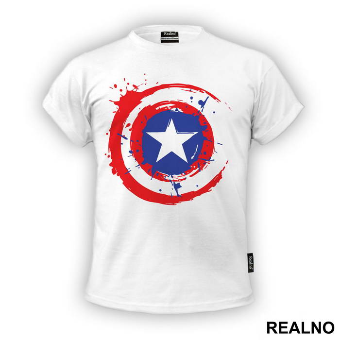 Shiled - Splashing - Captain America - Avengers - Majica