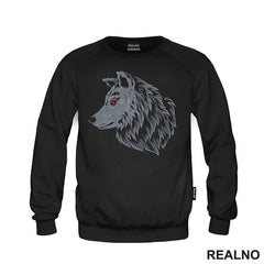 Wolf Head With Red Eye - Vuk - Životinje - Majica
