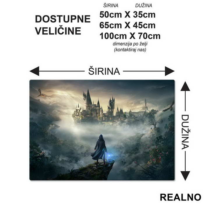 Hogwarts From Distance - Harry Potter - Podmetač za sto