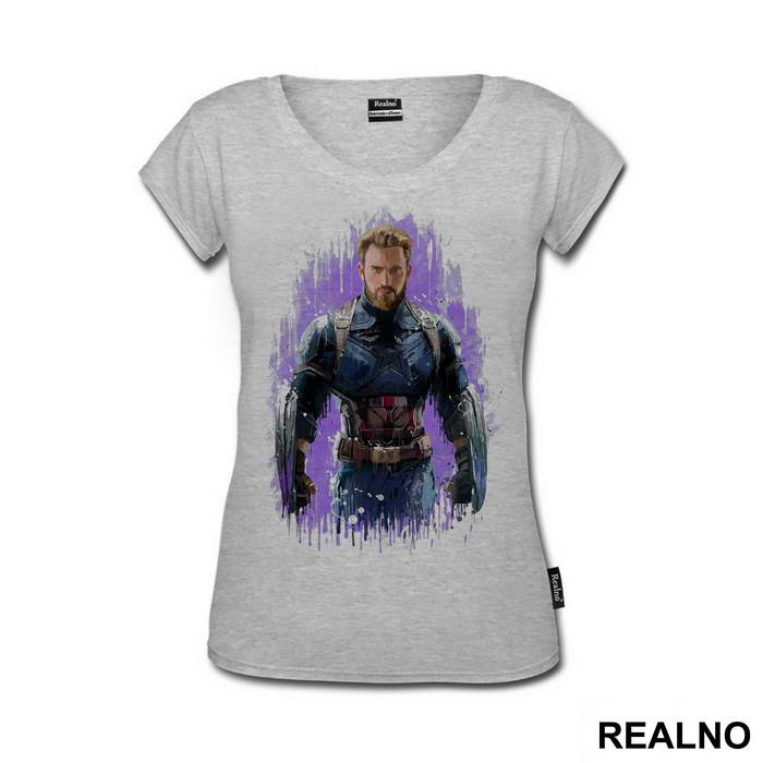 Portrait - Spilling Colors - Captain America - Majica