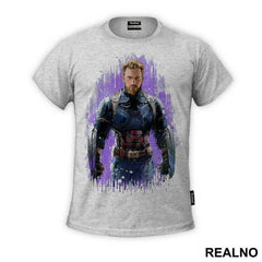 Portrait - Spilling Colors - Captain America - Majica