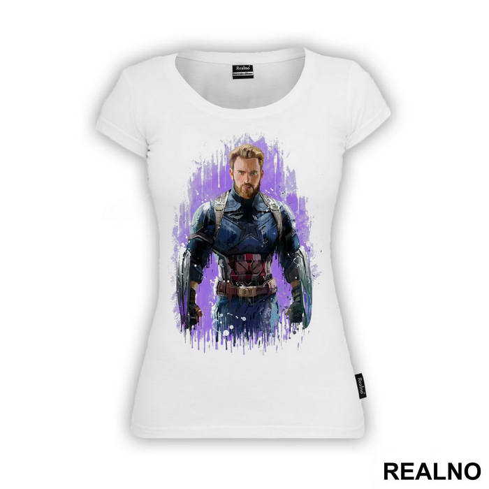Portrait - Spilling Colors - Captain America - Majica