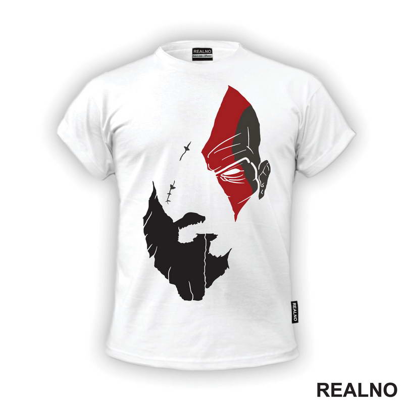 Half Kratos - God Of War - Majica