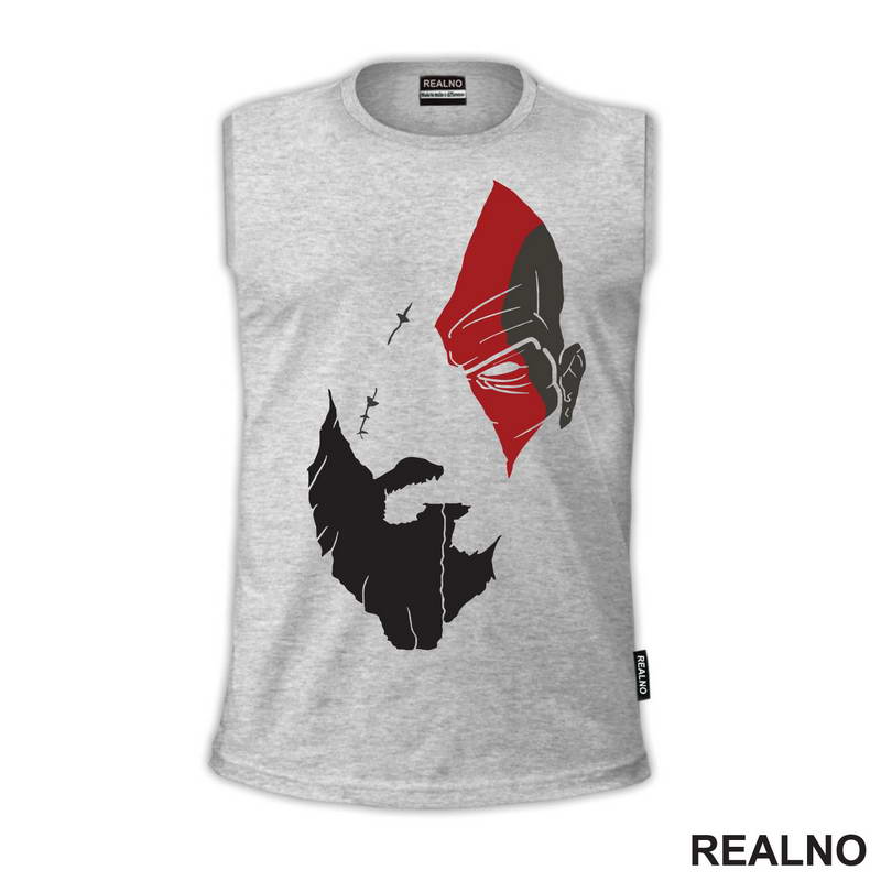 Half Kratos - God Of War - Majica